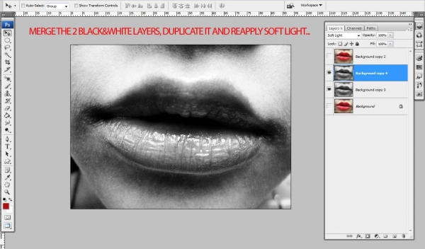 Creation of Lips: Step 3